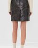 The Garment The Garment Margo Leather Skirt Brown Crunch Effect - 3