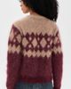 The Garment The Garment Roma Argyle Mohair Sweater Merlot/Raw Artwork - 3