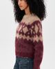 The Garment The Garment Roma Argyle Mohair Sweater Merlot/Raw Artwork - 4