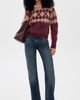 The Garment The Garment Roma Argyle Mohair Sweater Merlot/Raw Artwork - 5