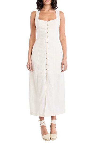 The Good Journey The Good Journey Sleeveless Linen Blend Maxi Dress