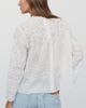 THE GREAT. 100% Cotton Lattice Lace Top - 4