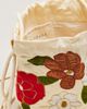 THE GREAT. Embroidered Cinched Bucket Bag - 3