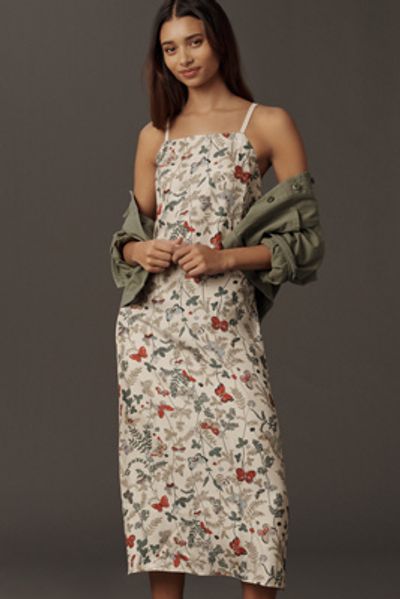 THE GREAT. Sundrift Silk Midi Dress