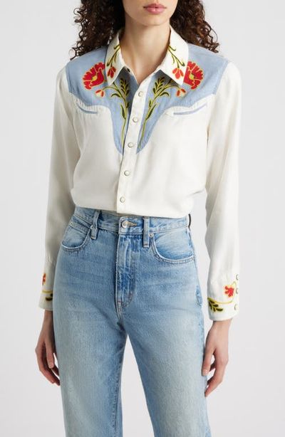 THE GREAT. THE GREAT. & Stetson The Embroidered Western Shirt