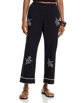 The Great. The Great. Embroidered Wide Leg Pants