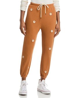 The Great. The Great. Flo Daisy Embroidered Sweatpants