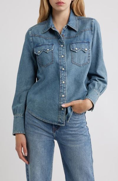 THE GREAT. THE GREAT. Howdy Denim Shirt