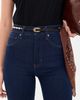 THE GREAT. THE GREAT. Leather Beaded Belt Black with Gold - 3