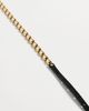 THE GREAT. THE GREAT. Leather Beaded Belt Black with Gold - 5