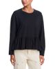 The Great. The Great. Ruffle Long Sleeve Cotton Tee - 1