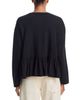 The Great. The Great. Ruffle Long Sleeve Cotton Tee - 3