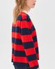 THE GREAT. THE GREAT. The Academy Polo Sweater Hot Red League Stripe - 4