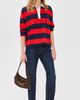 THE GREAT. THE GREAT. The Academy Polo Sweater Hot Red League Stripe - 5