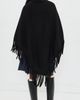 THE GREAT. THE GREAT. The Big Sweater Fringe Scarf Black One - 3