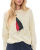 THE GREAT. THE GREAT. The College Sailboat Sweatshirt Washed White - 1