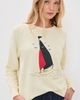 THE GREAT. THE GREAT. The College Sailboat Sweatshirt Washed White - 2