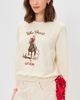 THE GREAT. THE GREAT. The College Stetson Graphic Sweatshirt Washed White - 2