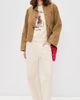 THE GREAT. THE GREAT. The College Stetson Graphic Sweatshirt Washed White - 5