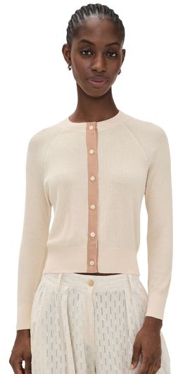 THE GREAT. THE GREAT. The Dainty Cardigan Soft Petal