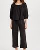 THE GREAT. THE GREAT. The Eyelet Easy Sleep Pants Black 3 - 5