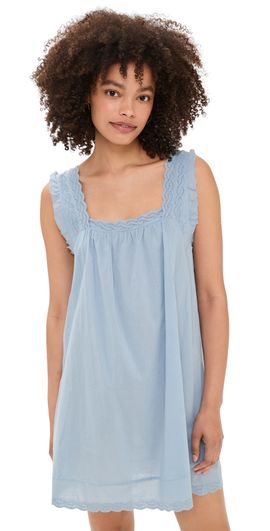 THE GREAT. THE GREAT. The Eyelet Mini Tank Dress Rainwater