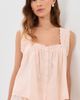 THE GREAT. THE GREAT. The Eyelet Tank Top Washed Rose - 2