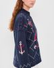 THE GREAT. THE GREAT. The Fisherman Lace Up Pullover Navy - 4