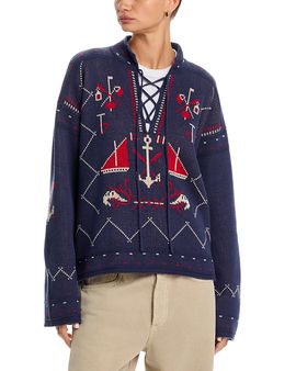 The Great. The Great. The Fisherman Lace Up Pullover Sweater