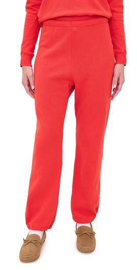 THE GREAT. THE GREAT. The Fleece Sport Sweatpants Bright Red