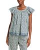The Great. The Great. The Flutter Sleeve Eyelet Top - 1