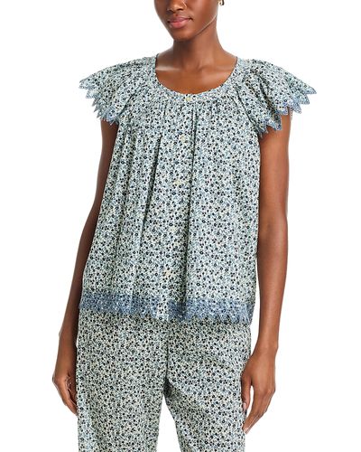 The Great. The Great. The Flutter Sleeve Eyelet Top