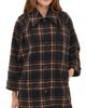 THE GREAT. THE GREAT. The Fringe Coat Caramel And Black Frontier Plaid - 1