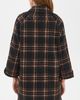 THE GREAT. THE GREAT. The Fringe Coat Caramel And Black Frontier Plaid - 3