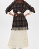 THE GREAT. THE GREAT. The Fringe Coat Caramel And Black Frontier Plaid - 5
