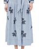 THE GREAT. THE GREAT. THE GREAT x Stetson The Chambray Embroidered Highland Skirt Chambray - 1