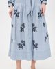 THE GREAT. THE GREAT. THE GREAT x Stetson The Chambray Embroidered Highland Skirt Chambray - 2