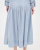 THE GREAT. THE GREAT. THE GREAT x Stetson The Chambray Embroidered Highland Skirt Chambray - 3