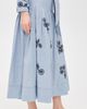 THE GREAT. THE GREAT. THE GREAT x Stetson The Chambray Embroidered Highland Skirt Chambray - 4