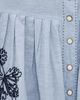THE GREAT. THE GREAT. THE GREAT x Stetson The Chambray Embroidered Highland Skirt Chambray - 6