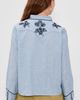 THE GREAT. THE GREAT. THE GREAT x Stetson The Chambray Embroidered Western Shirt Chambray - 3