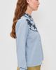 THE GREAT. THE GREAT. THE GREAT x Stetson The Chambray Embroidered Western Shirt Chambray - 4