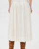 THE GREAT. THE GREAT. THE GREAT x Stetson The Western Embroidered Highland Skirt Cream w/ Chambray Mix Multi - 3
