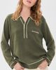 THE GREAT. THE GREAT. The Menswear Tipping Polo Olive - 2