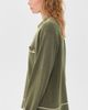 THE GREAT. THE GREAT. The Menswear Tipping Polo Olive - 4