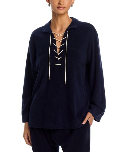 The Great. The Great. The Micro Terry Lace Up Tunic