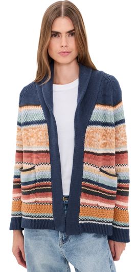 THE GREAT. THE GREAT. The Mountain Lodge Cardigan Taos Stripe