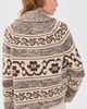 THE GREAT. THE GREAT. The Nordic Flower Lodge Cardigan Marled Chestnut - 3