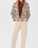 THE GREAT. THE GREAT. The Nordic Flower Lodge Cardigan Marled Chestnut - 5