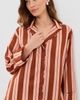 THE GREAT. THE GREAT. The Pajama Shirt Ganache Stripe - 2
